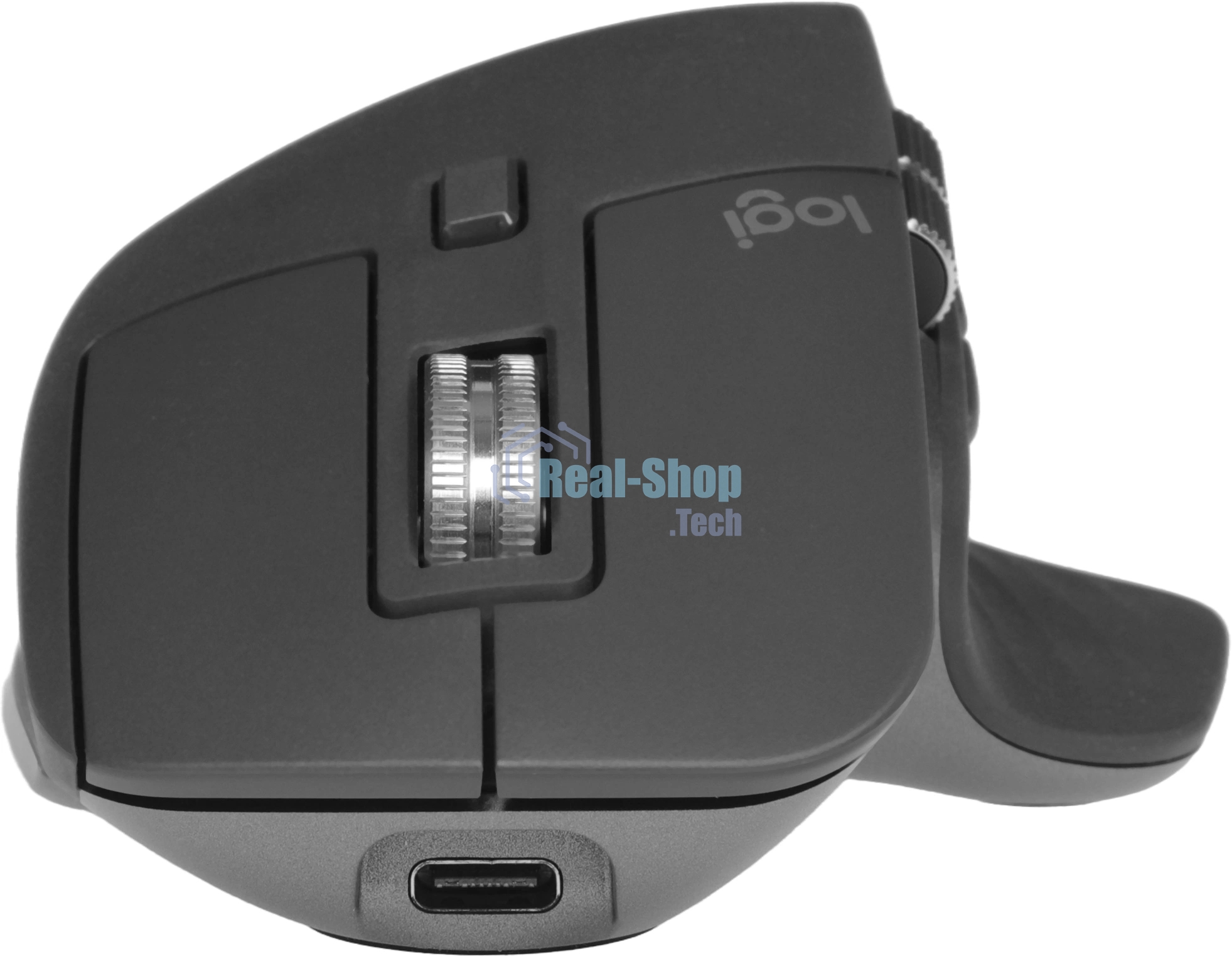 Мышь беспроводная Logitech MX Master 3s графитовый, 8000 dpi, радиоканал, Bluetooth, USB, кнопки - 7