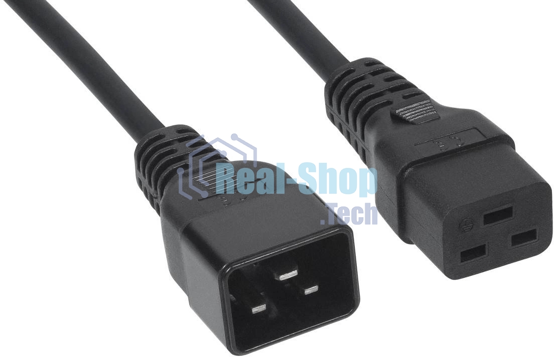 Шнур сетевой Rexant IEC 320 C19 – IEC 320 C20 3x1,5мм², 3м