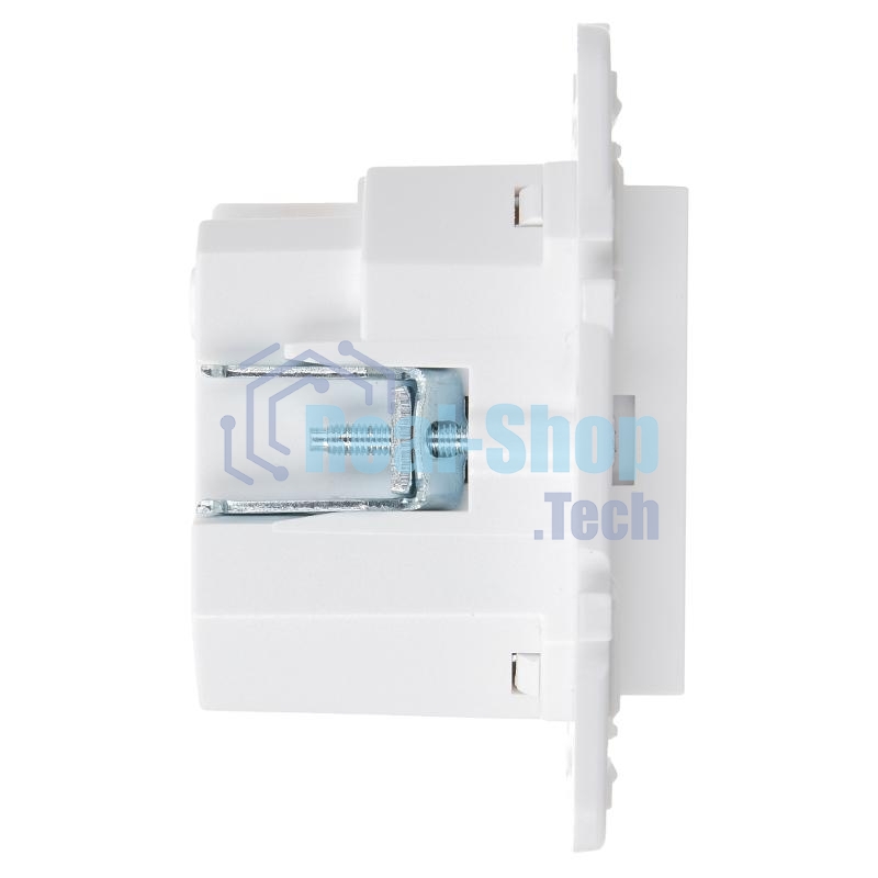SKANDY Розетка с заземлением с защитными шторками 16А с USB C 18Вт SK-R17W арктический белый  | SK-R14-16-U14-018-K01 | IEK