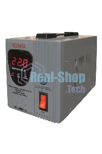 Стабилизатор напряжения Ресанта АСН-1 000/1-Ц 63/6/2 220В±8%, Габариты 237х140х170, Вес 4 кг