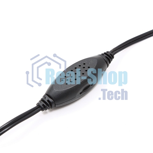 Акустическая система Gembird SPK-203, черный МДФ,2х3 Вт, регулятор громкости, USB