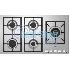Газовая варочная поверхность Korting HG 997 CTX, 5 конфорок, нержавеющая сталь, 11500 Вт