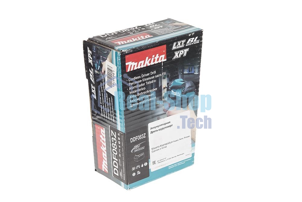 Дрель-шуруповерт Makita DDF083Z, 18В, 0 Ач, 40 Нм, бесщеточный