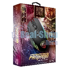 Мышь проводная Qumo Pantheon M50 черный, 3200 dpi, USB, кнопки - 7