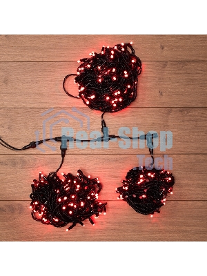 Гирлянда Neon-night LED ClipLight 24V, 3 нити по 20 м, свечение с динамикой, цвет диодов красный