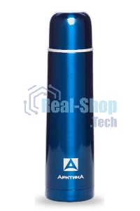 Термос Арктика, 102-750 синий, узкое горло 0,75 л, классический, цветной, холод/тепло 28 ч