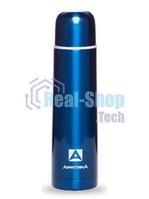Термос Арктика, 102-750 синий, узкое горло 0,75 л, классический, цветной, холод/тепло 28 ч