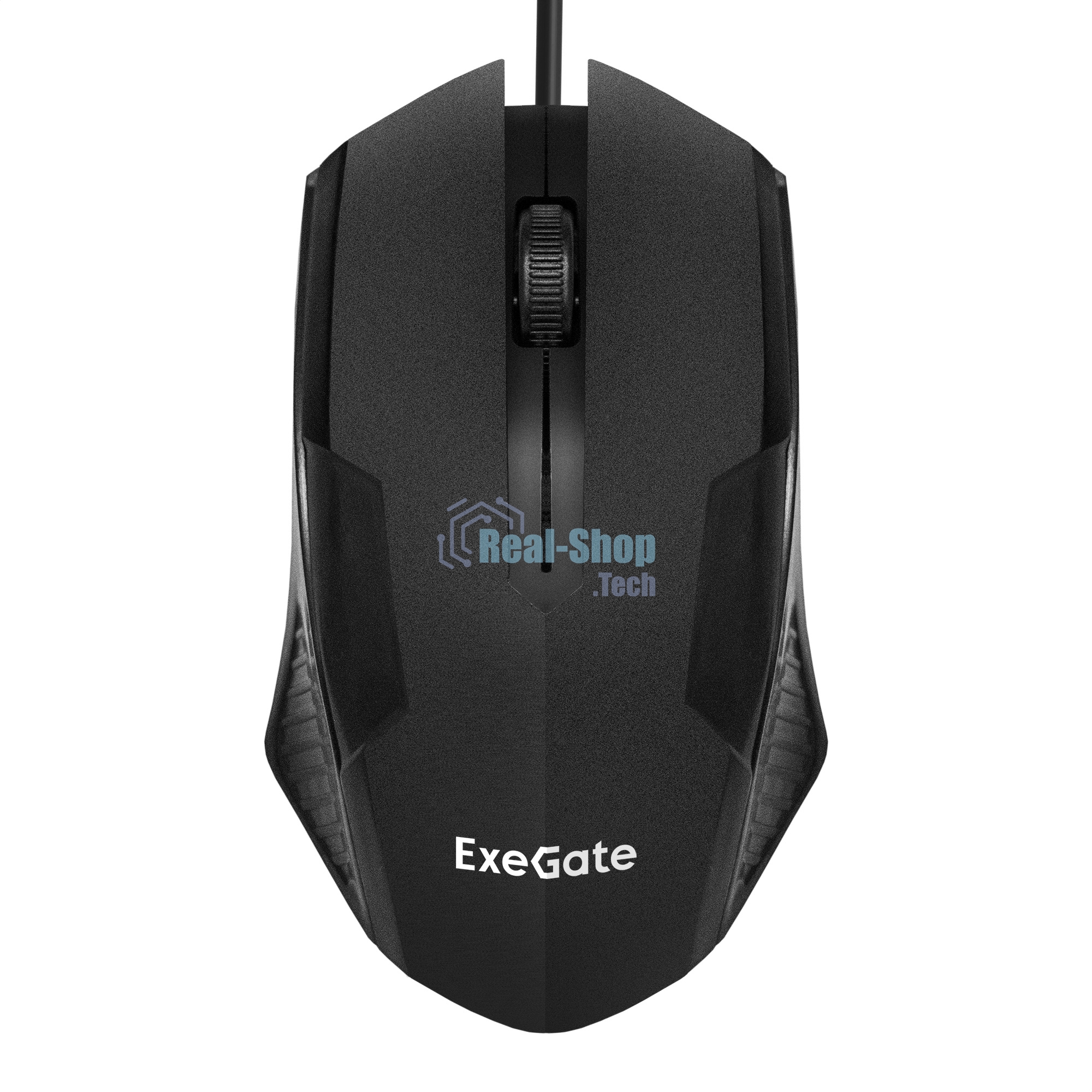 Мышь проводная ExeGate SH-9025L2 OEM черный, 1000 dpi, USB, кнопки - 3