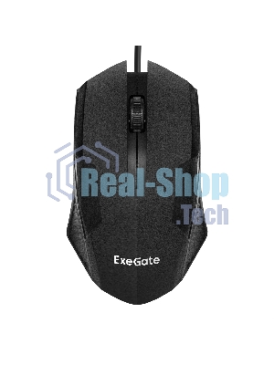 Мышь проводная ExeGate SH-9025L2 OEM черный, 1000 dpi, USB, кнопки - 3