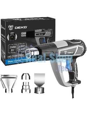 Фен технический Deko HG2500 PRO 2500Вт темп.350/600С