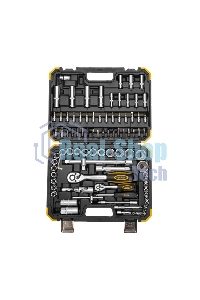 Набор инструментов Kranz 1/2, 1/4, CrV, пластиковый кейс, 94 предмета