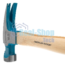 Молоток-гвоздодер Gross 10418 American hickory 450г, угол 75, магнит, обрезиненная рукоятка