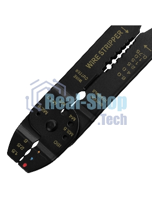 Щипцы Sparta 210 мм, для зачистки электропроводов и обжима контактных клемм, 1,5–6,5 мм