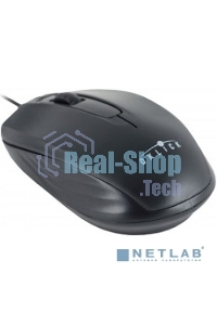 Мышь проводная Oklick 195M черный, 800 dpi, USB, кнопки - 3