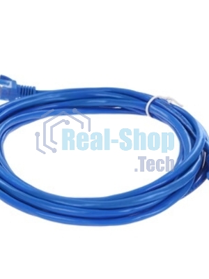 Патч-корд CCA light UTP Гарнизон PC-UTP-5e-3-B cat.5e, 3м, литой, многожильный синий