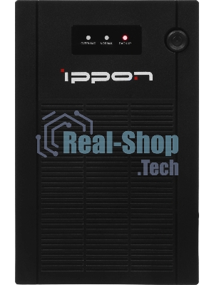 Источник бесперебойного питания Ippon Back Basic 1050S New Euro / 1050 ВА / 600 Вт / 3 x CEE 7 (евророзетка)