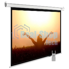 Экран Cactus 165x220 см MotoExpert CS-PSME-220x165-WT 4:3 настенно-потолочный рулонный белый (моторизованный привод)