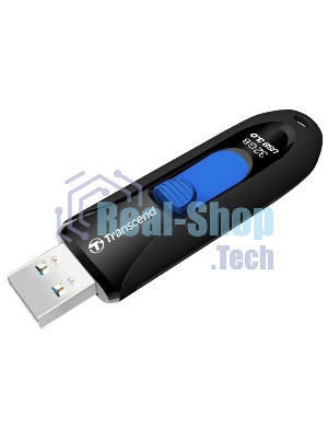 Флешка USB Transcend Jetflash 790 (TS32GJF790K), 32Gb, USB 3.0, R/W 70/25, черный/синий
