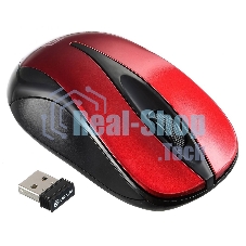 Мышь беспроводная Oklick 675MW черный/красный, 800 dpi, радиоканал, USB, кнопки - 3
