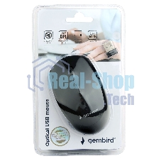 Мышь беспроводная Gembird MUSW-354 черный, 1600 dpi, радиоканал, USB, кнопки - 4