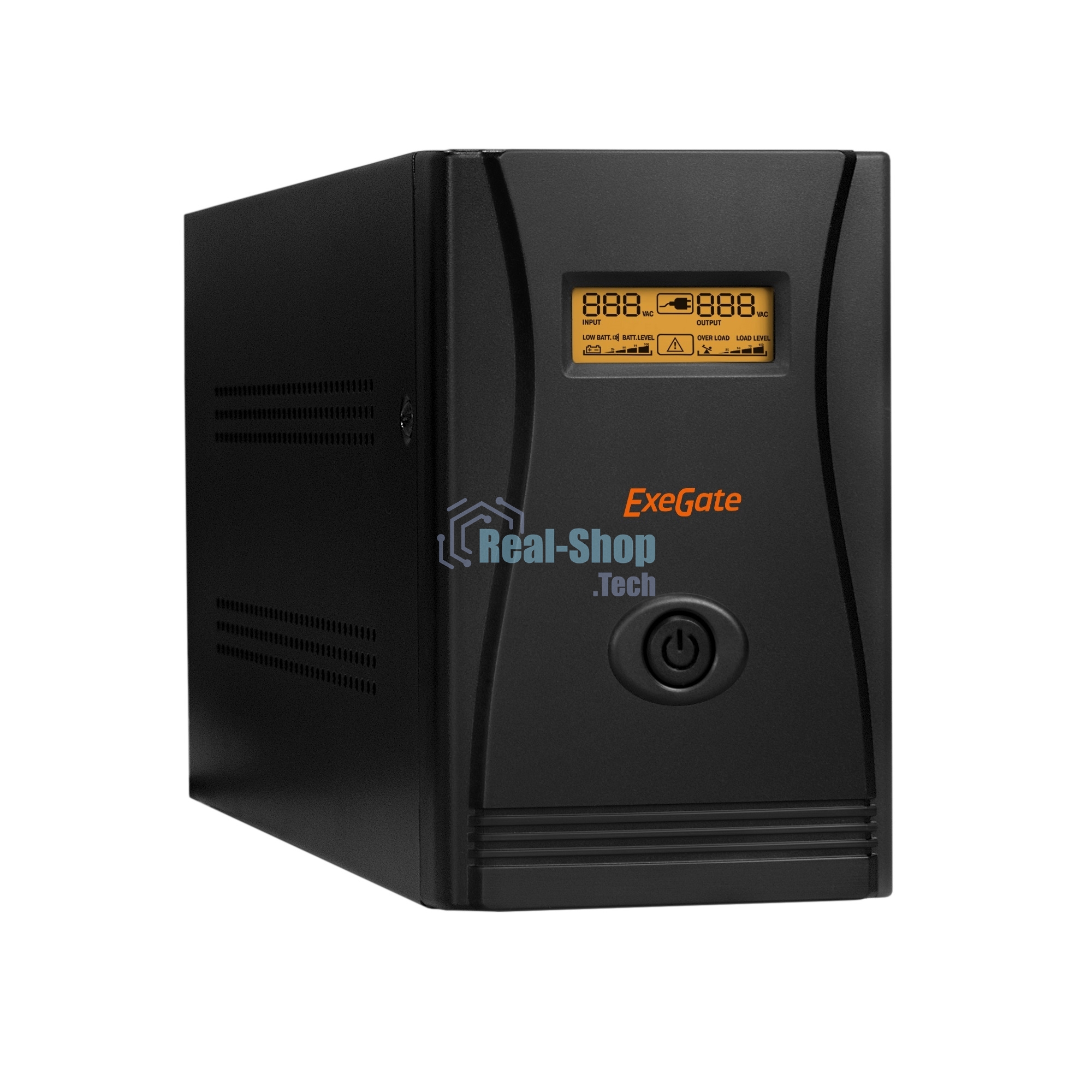 Источник бесперебойного питания ExeGate SpecialPro Smart LLB-2200.LCD.AVR.EURO.RJ.USB / 2200 ВА / 1300 Вт / 4 x CEE 7 (евророзетка)