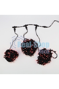 Гирлянда Neon-night LED ClipLight 24V, 3 нити по 20 м, свечение с динамикой, цвет диодов красный