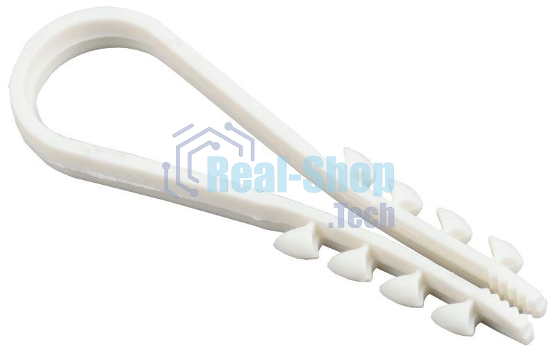 Дюбель-хомут d11-18мм для круглого кабеля нейлон белый (уп.100шт) ИЭК UHH35-11-18-100