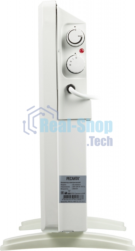 Конвектор Ресанта ОК-2000СН белый, 2000 Вт, 20 м2, термостат