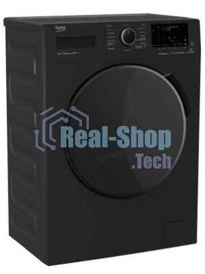 Стиральная машина Beko WSPE6H616A черный, загрузка фронтальная 6,5 кг, 1200 об/мин., класс: А++