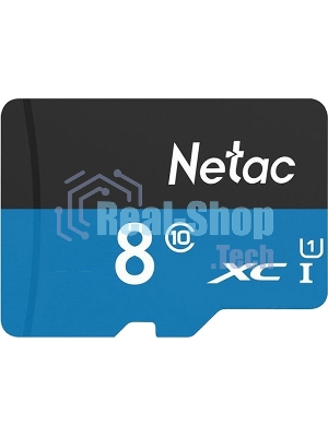 Флеш карта microSDHC 8Gb Netac P500 NT02P500STN-008G-S (без SD адаптера) 80Mb/s
