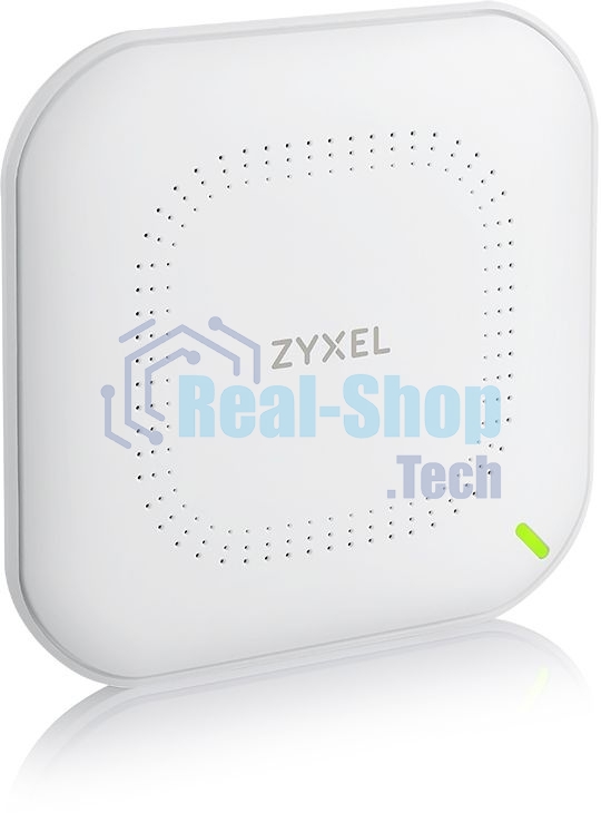 Гибридная точка доступа Zyxel NebulaFlex NWA50AX, WiFi 6, 802.11a/b/g/n/ac/ax (2,4 и 5 ГГц), MU-MIMO, антенны 2x2, до 575+1200 Мбит/с, 1xLAN GE, PoE, без поддержки Captive portal и WPA-Enterprise, защ