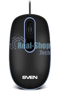 Мышь проводная SVEN RX-90 черный, 1000 dpi, USB, кнопки - 3