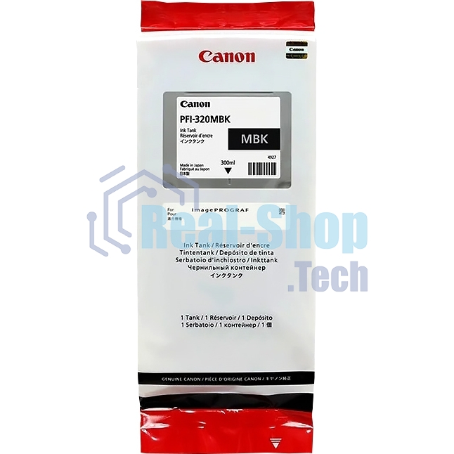 Картридж струйный Canon PFI-320 MBK 2889C001 черный матовый (300мл) для Canon Canon imagePROGRAF TM-200/205