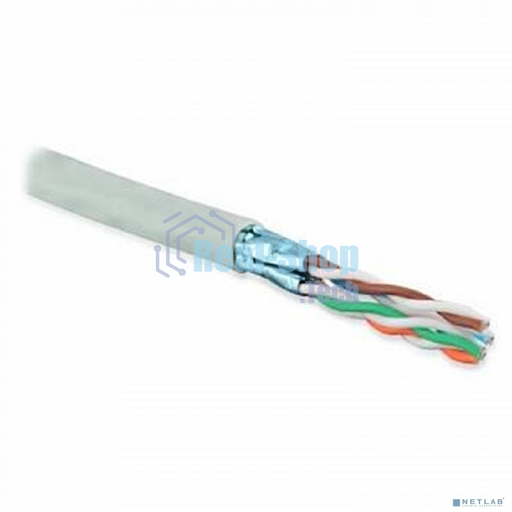 Кабель ExeGate FTP 4 пары кат.5e медь, 24AWG, экран, бухта 305м, серый, PVC