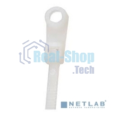 Хомут-стяжкa нейлоновая под винт Rexant 200x4,3 мм, белая, упаковка 100 шт.