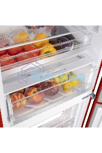 Холодильник Maunfeld MFF200NFR Inverter красный двухкамерный инвертор 271/106л морозилка снизу