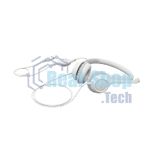 Гарнитура проводная с микрофоном Logitech H390 белый 1.9м накладные USB оголовье (981-001288)