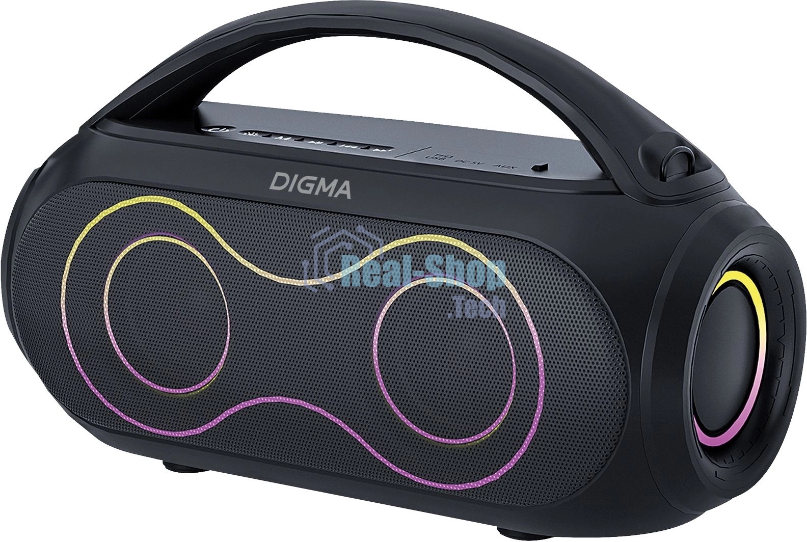 Колонка портативная Digma D-PS1532 черный 60W 2.0 BT 10м 3600mAh (PS1532B)