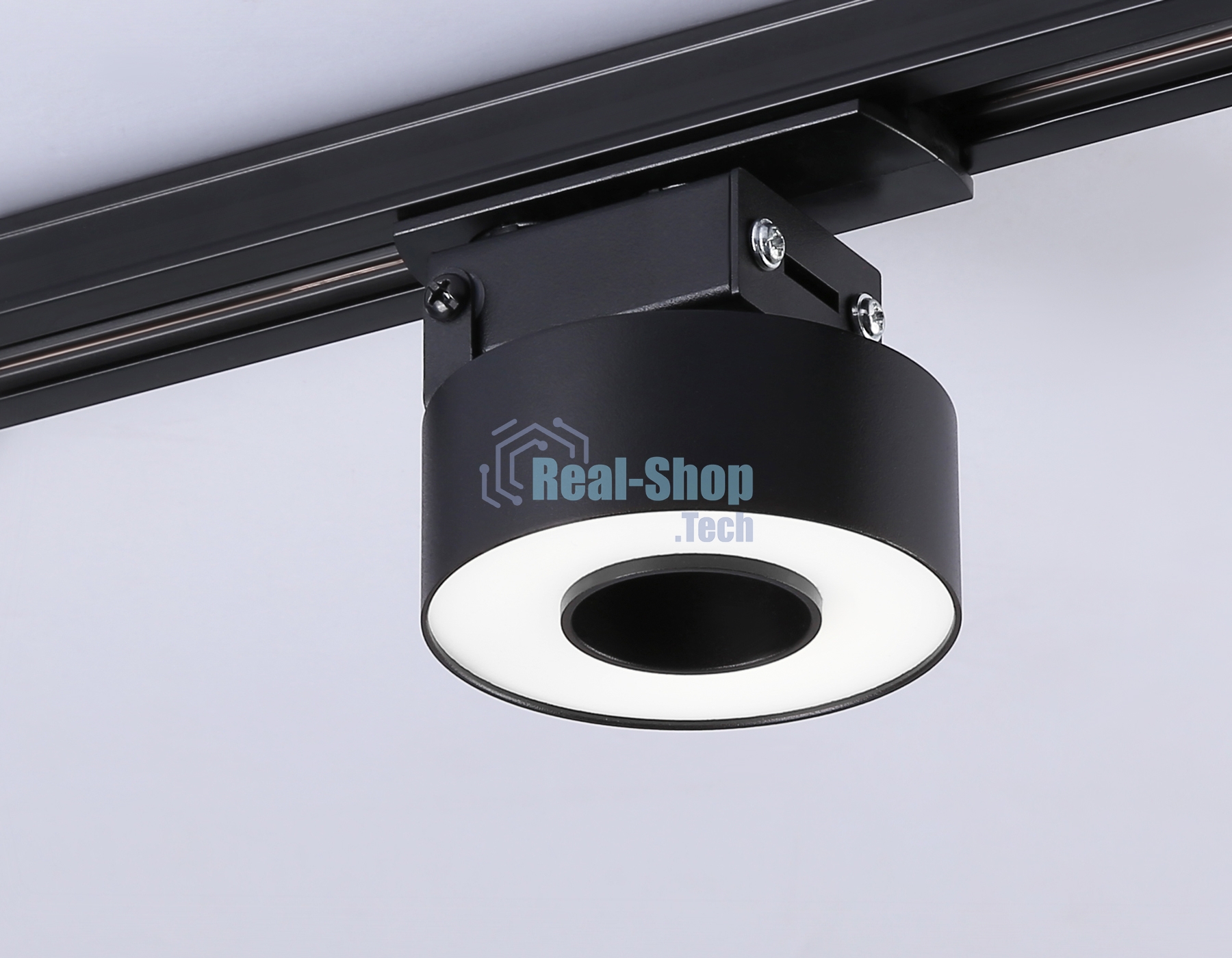 Трековый однофазный светодиодный светильник Ambrella light GL6863 BK черный LED 10W 4200K D75*80