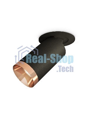 Светильник Ambrella Light XM6323205 SBK/PPG черный песок/золото розовое полированное MR16 GU5.3 (A2242, C6323, N6135)