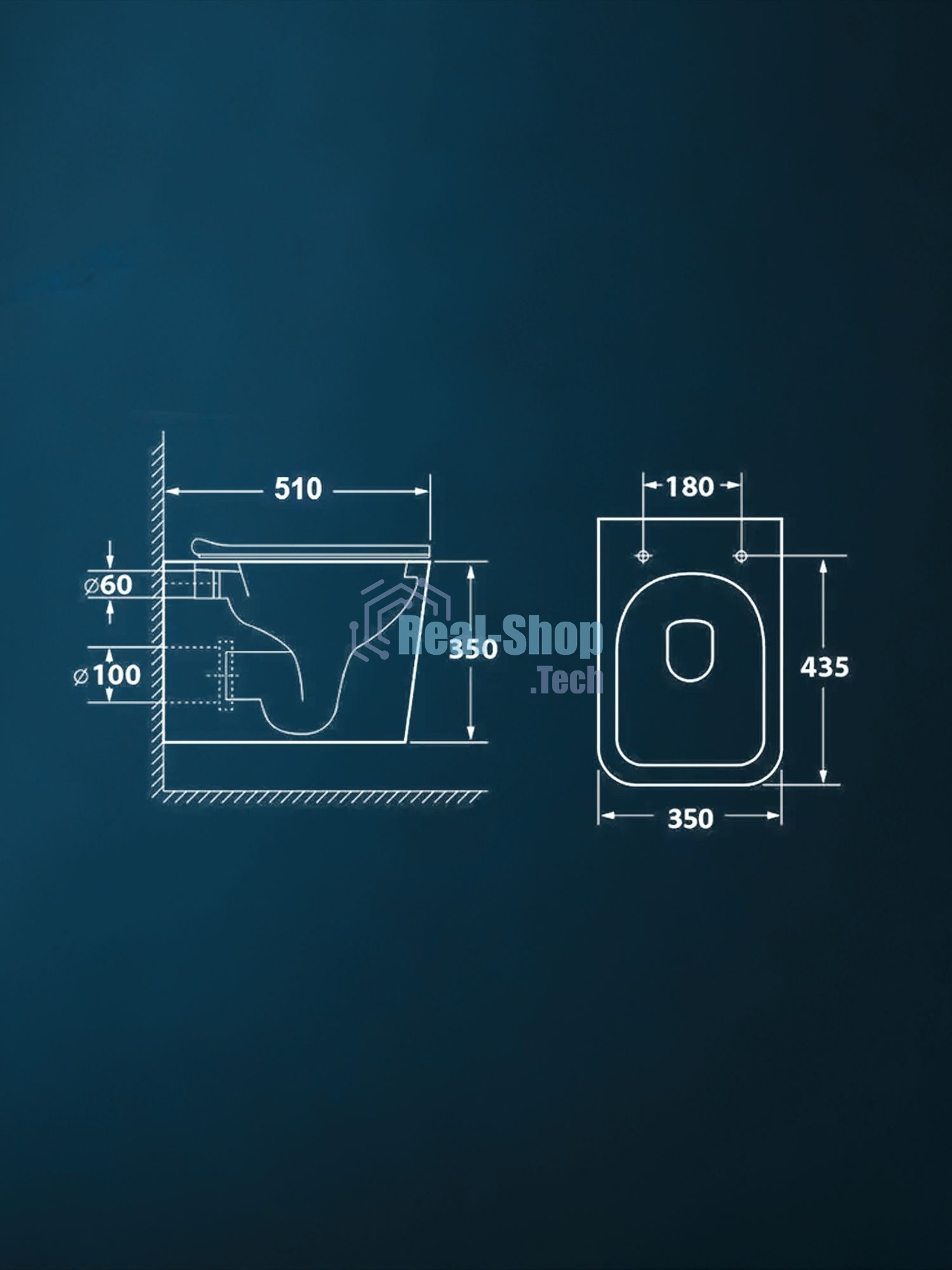 Комплект BAU 6 в 1: рамная инсталляция BAU NEO 45, унитаз подвесной безободковый Bau Stil, быстросъемное сиденье дюропласт микролифт, кнопка смыва BAU Soul, черная матовая