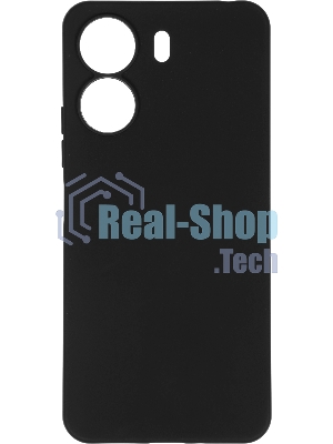 Чехол (клип-кейс) BoraSCO для Xiaomi Redmi 13C Silicone Case черный (72839)