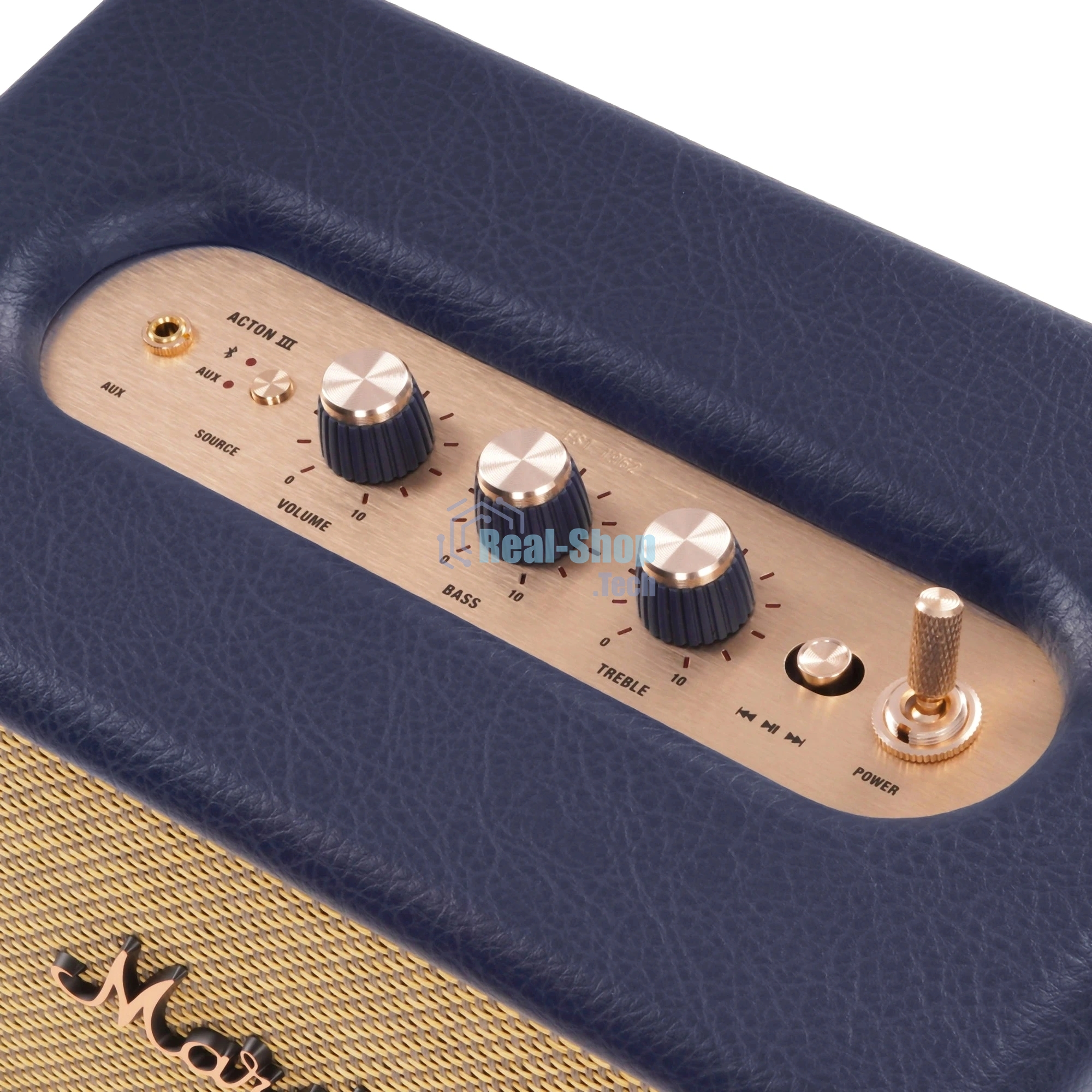 Колонка портативная Marshall Acton III синий 60W 2.1 BT/3.5Jack 10м