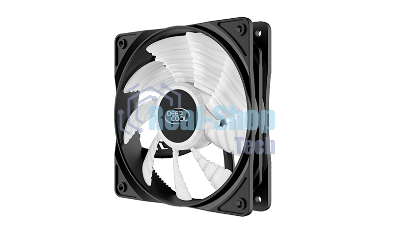 Вентилятор для корпуса DEEPCOOL RF120W черный, 120 мм, 1300 об/мин, 21.9 дБ, 3 pin