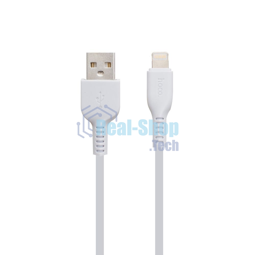 Кабель USB 2.0 HOCO X13, AM/Lightning M, белый, 1м