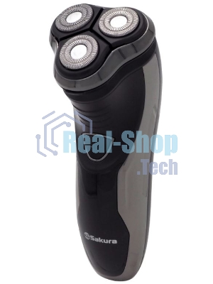 Электробритва Sakura SA-5409BK 3гол триммер влаж.бритье