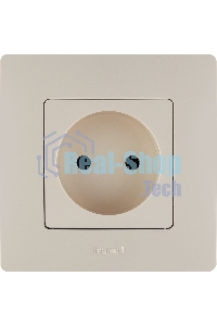 Розетка 2К винты, сл. кость ETIKA 
