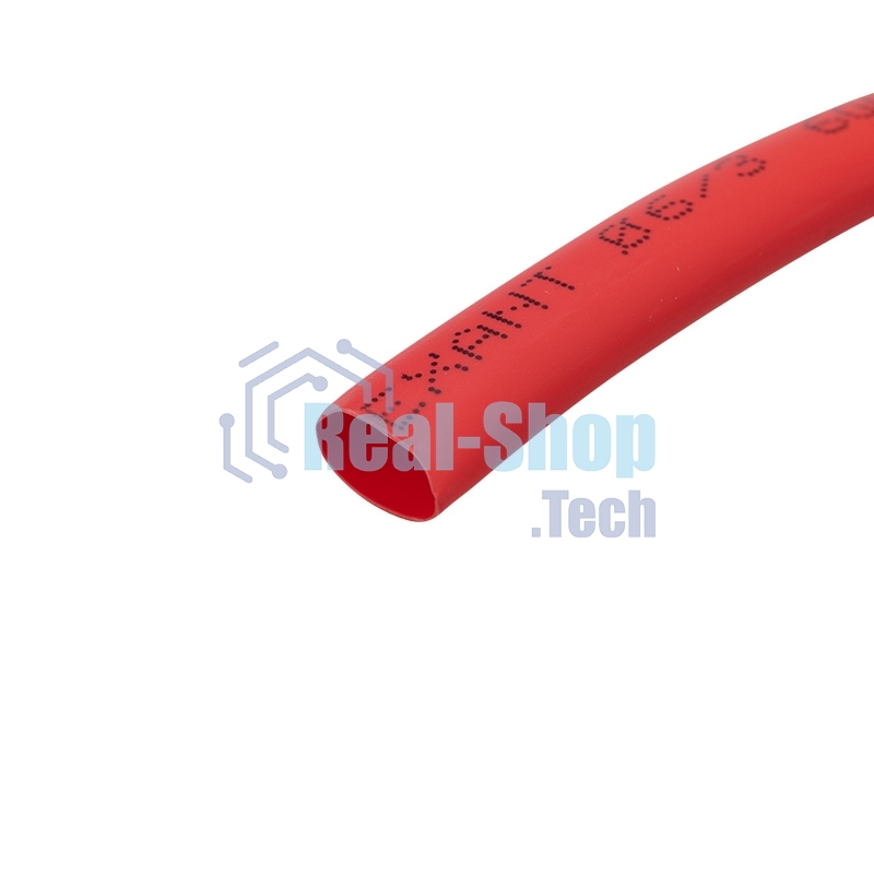 Трубка термоусаживаемая Rexant 6.0/3.0мм красн. ролик 2.44 м