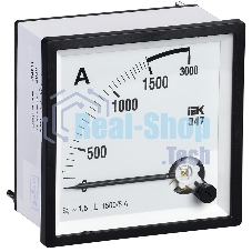 Амперметр Э47 72х72мм 1500/5А кл. точн. 1.5 ИЭК IPA10-6-1500-E