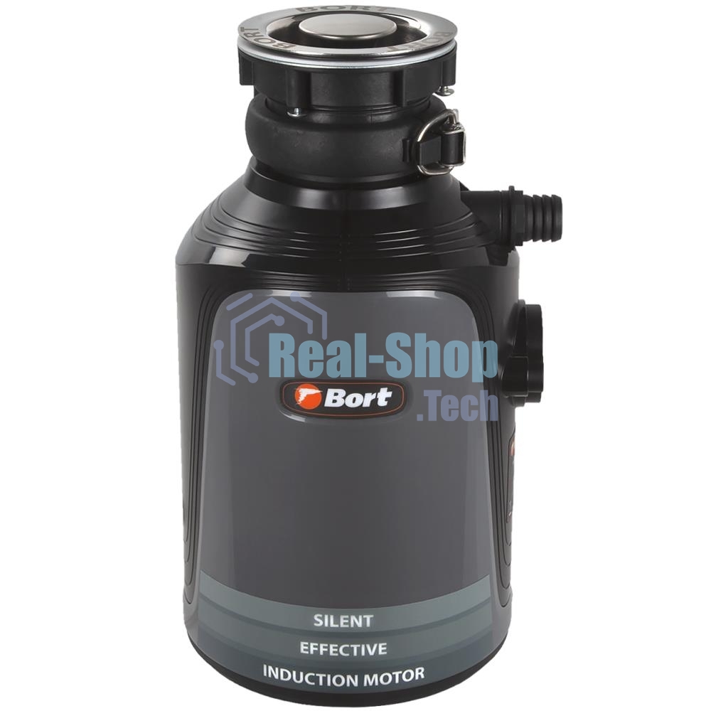 Измельчитель пищевых отходов Bort Alligator, 560 Вт., объем 1 450 мл., пневмовыключатель